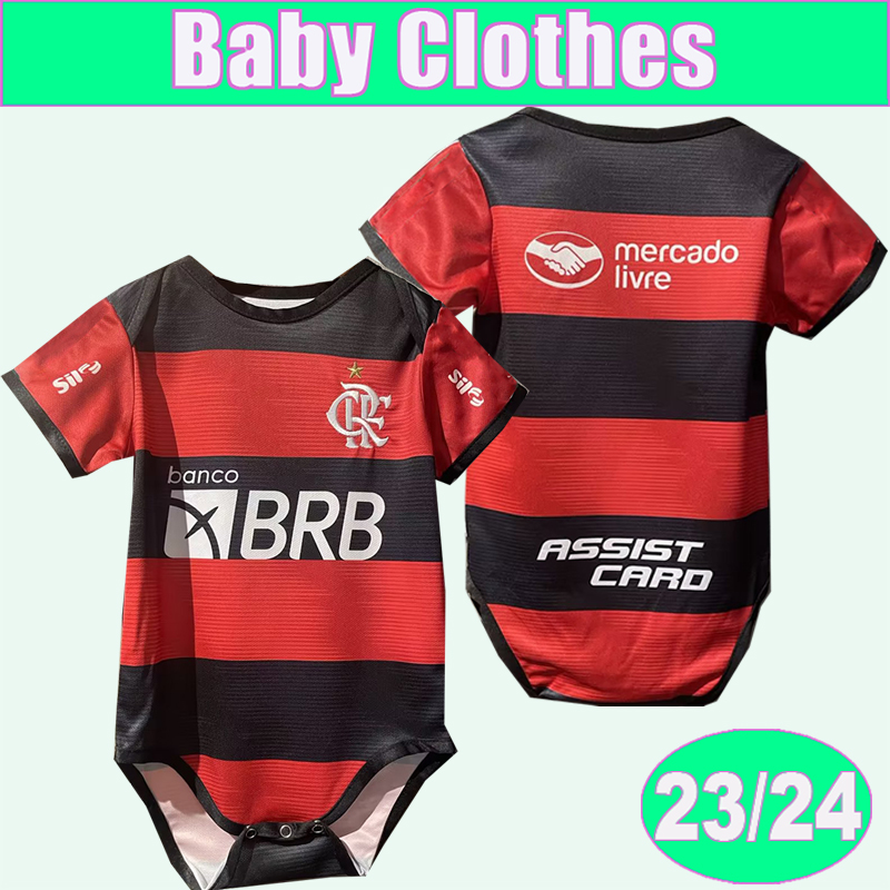 

23 24 Flamengo PEDRO Baby Clothes Soccer Jerseys GABI E.RIBEIRO DE ARRASCAETA FABRICIO B. EVERTON Home Football Shirts Short Sleeve Uniform, Bb13402 23 24 home