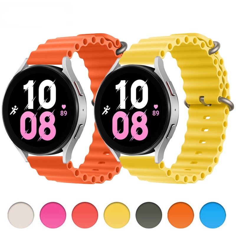 

Ocean Strap for Samsung Galaxy watch Band 4/5 44mm 40mm/5 pro 45mm Silicone 20mm/22mm Sport Band Bracelet galaxy 4 classic 42mm 46mm