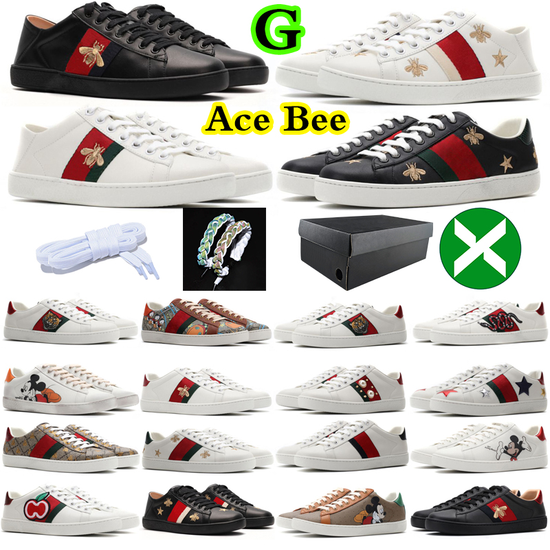 

Casual Shoes Bee Ace Sneakers Low Womens Shoe With Box Sports Trainers Designer Tiger Embroidered Black White Green Stripes walking Mens Women beautiful zapato, Sky blue
