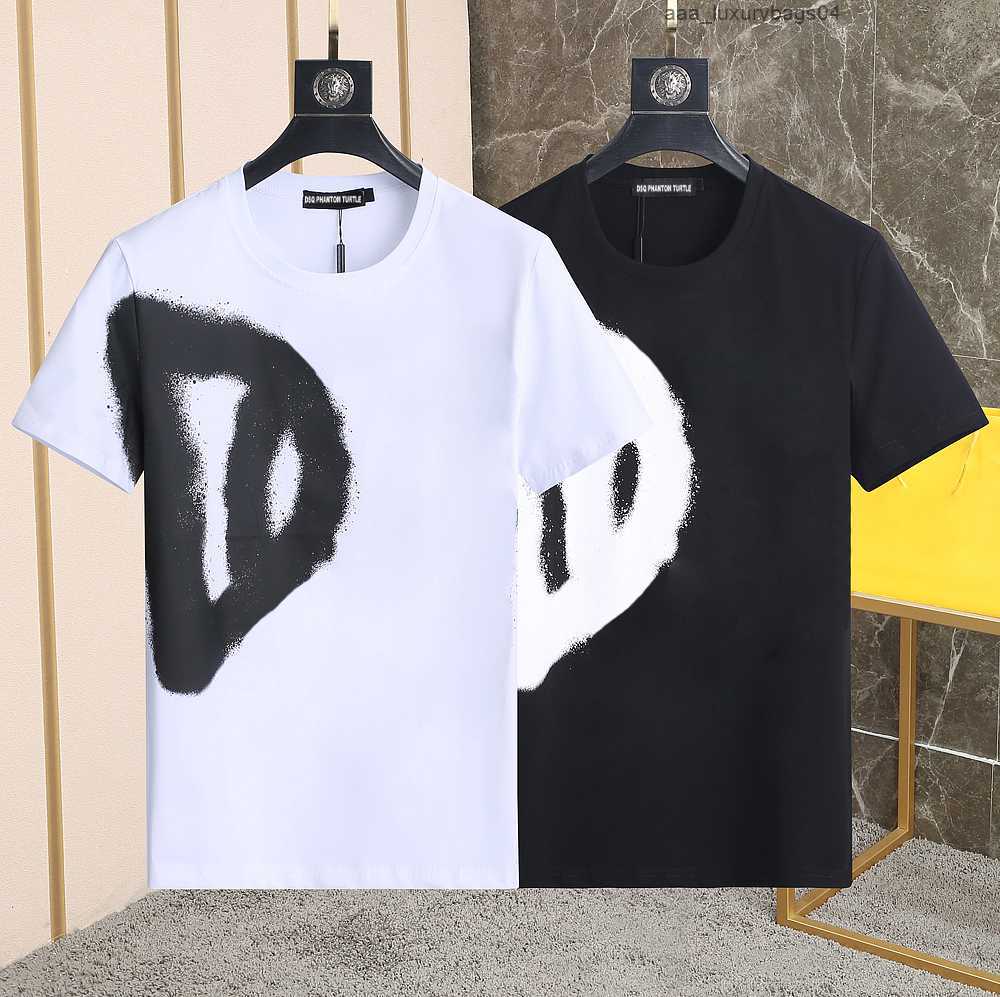 

Mens Designer T shirt Italian Milan Fashion Inkjet Print dolces e gabbanas dgs gabana Tshirts Summer Black White T-shirt Male Hip Hop Streetwear 100% Cotton Tops 11071