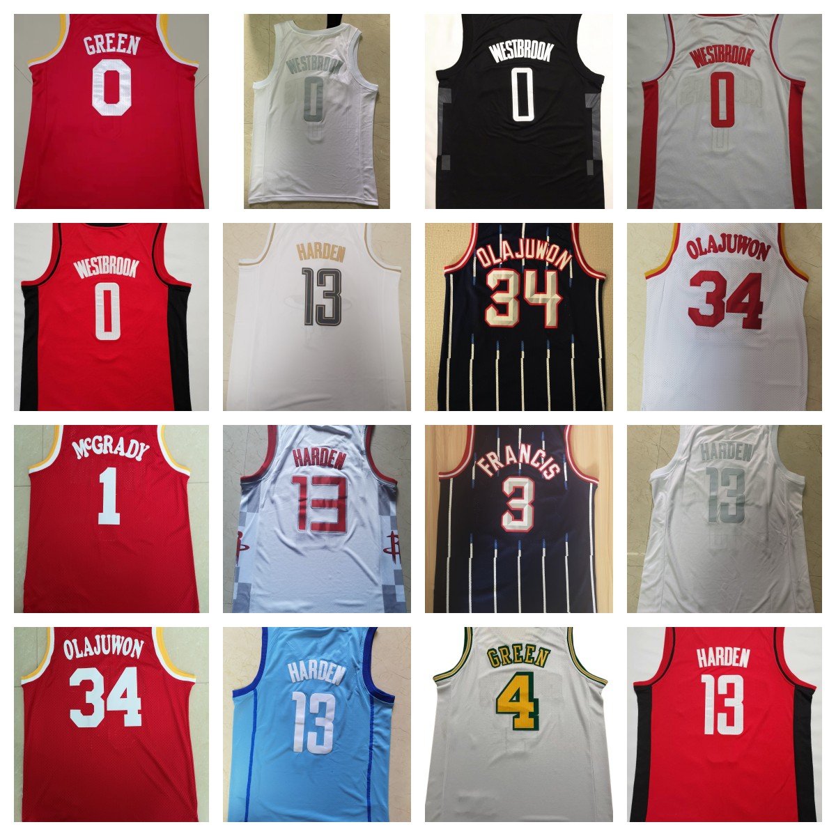 

4 Jalen Green Basketball Jerseys Jabari Smith Jr 17 Tari Eason James 13 Harden TyTy 3 Kevin Porter Eric Gordon Alperen Sengun 22 23 Jersey, As pic