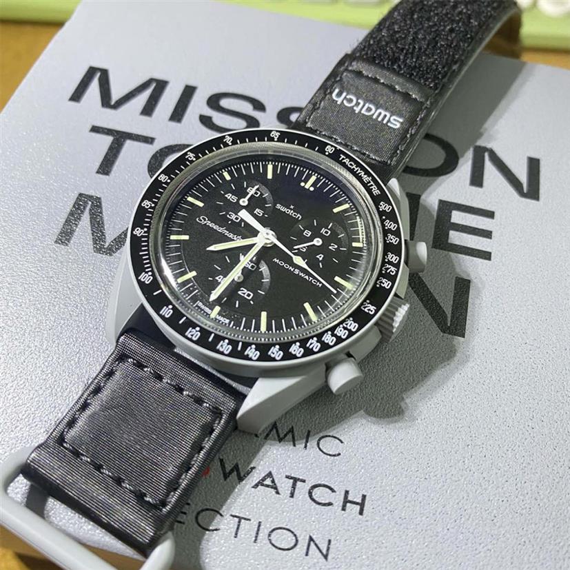 

moonswatch Bioceramic Planet Moon Mens Watches Full Function Quarz Chronograph Watch Mission To Mercury 42mm Nylon Luxury Watch Li293z, Venus