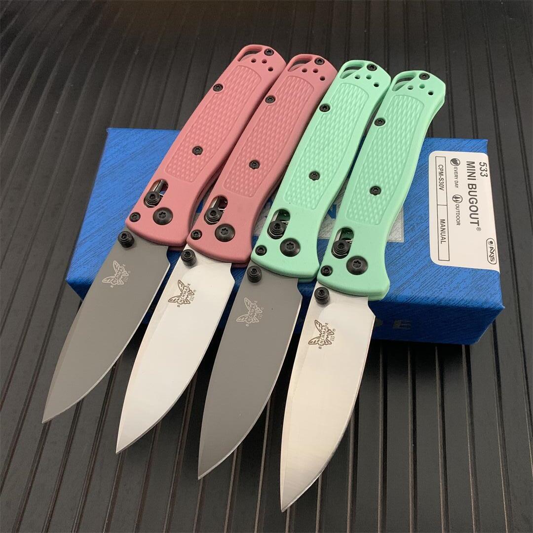

BENCHMADE Mini Bugout 533 AXIS folding Knife Graphite handle S30V blade outdoor camping EDC BM 940 BM781 810 BM3300 C07 C81 535 533-2 533BK 533-3 Utility Knifes