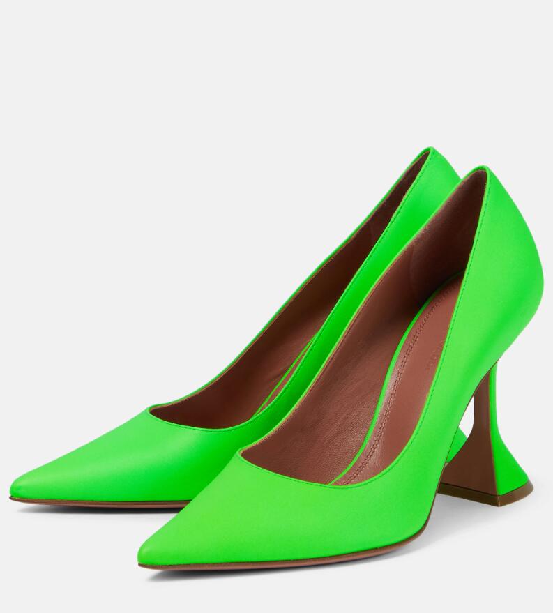 

Summer Amina Muaddi Ami Pointed-Toe Pumps set stiletto heels Aquazzuras Ankle Strap Sandals Pumps Party Dress,Evening Sandalias Box