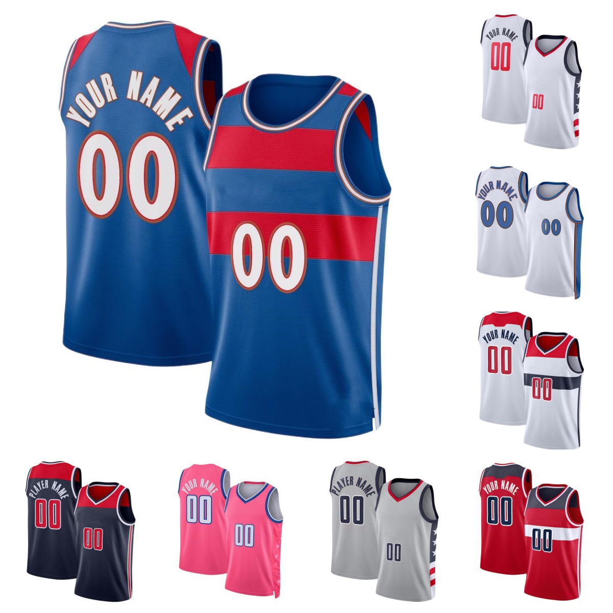 

Custom 3 Bradley Beal Kyle Kuzma Basketball Jerseys Kristaps Porzingis Will Barton Deni Avdija Rui Hachimura Corey Kispert 2023 City Jersey, As pic