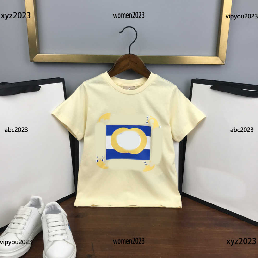 designer Kids Short Sleeve Baby Stripe pattern T-shirt Child Clothing Summer round neck Banana animal print New Arrivals-image-861192082