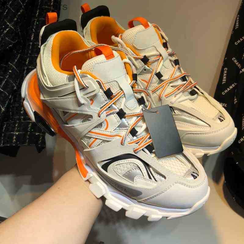 

Triple S Clunky Sneaker Fashion Track Shoes est Release 3 Tess Gomma Maille Trek For Men Women, Grey