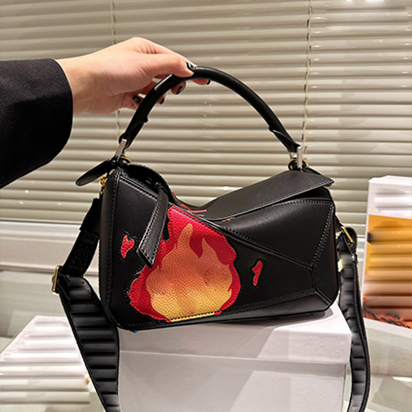 

Ghibli bags Howl's Castle bags Calcifer handbag howl handbags new crossbody bag medium size totes Cartoon bags lo crossover hobos pillow coal ball purse 24, Black