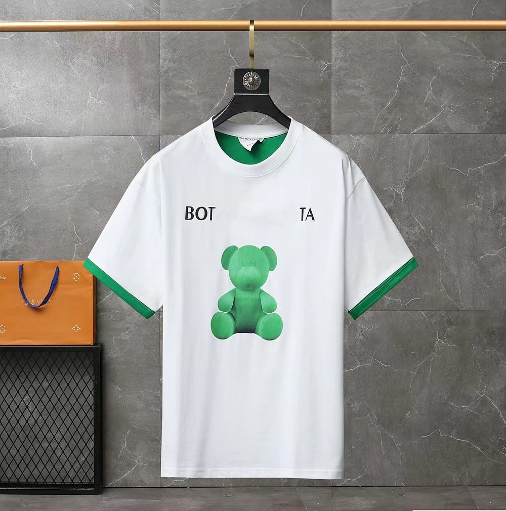 

Designer Men' Tee shirts Black and white Fashion Alphabet Street Rabbit Fashion Casual 100% cotton Breathable anti-wrinkle Slim men' and women