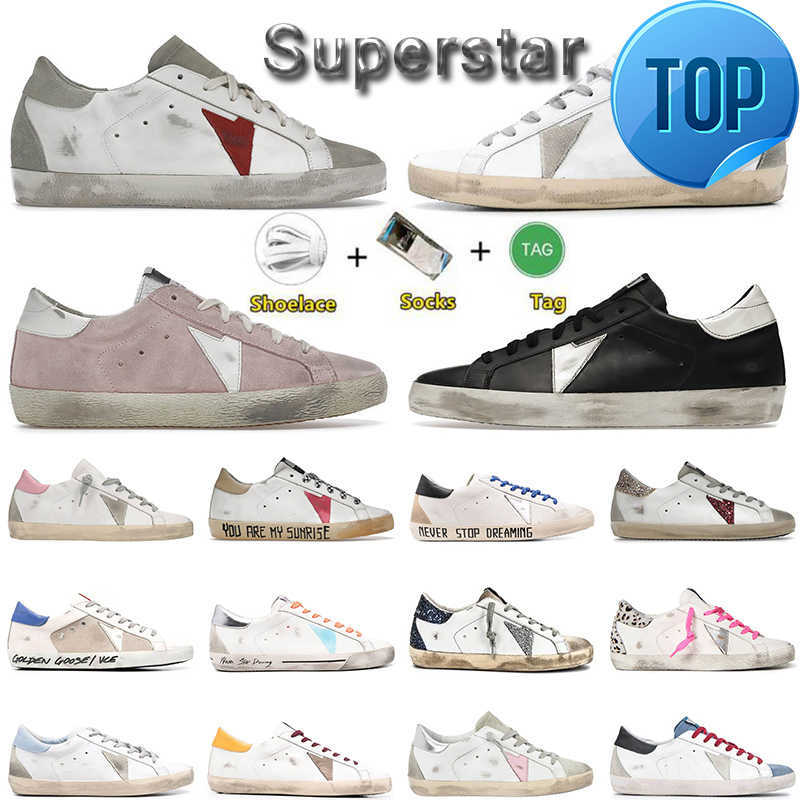 

Womens Mens Casual Designer Shoes Superstar Never Goldenitys Gooseitys Stop Oreaming Leather Loafers Sneakers Platform Doold Dirty Italy Brand Ball, #a16 you are my sunrise white red