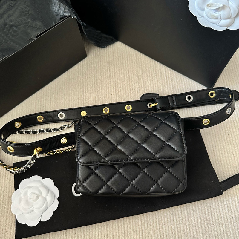 22P Femmes Lambskin Classic Mini Flap Fanny Packs Sacs Chaîne Sangle Cross Body France Filles Minuscule Matelassé Bourse De Luxe Designer Tiny Va