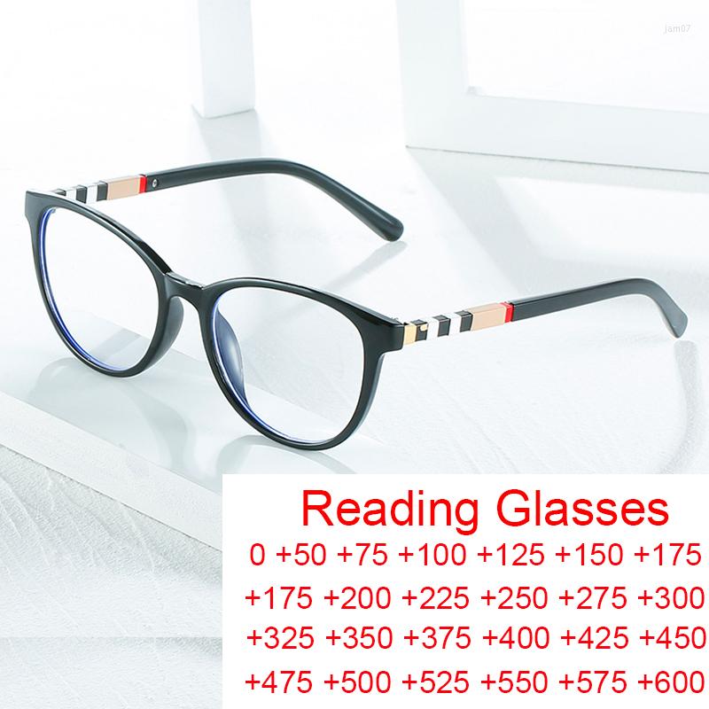 

Sunglasses Anti Blue Light Reading Glasses Women Men Fashion Black Stripe Designer Prescription Optical Computer Hyperopia Eyewear