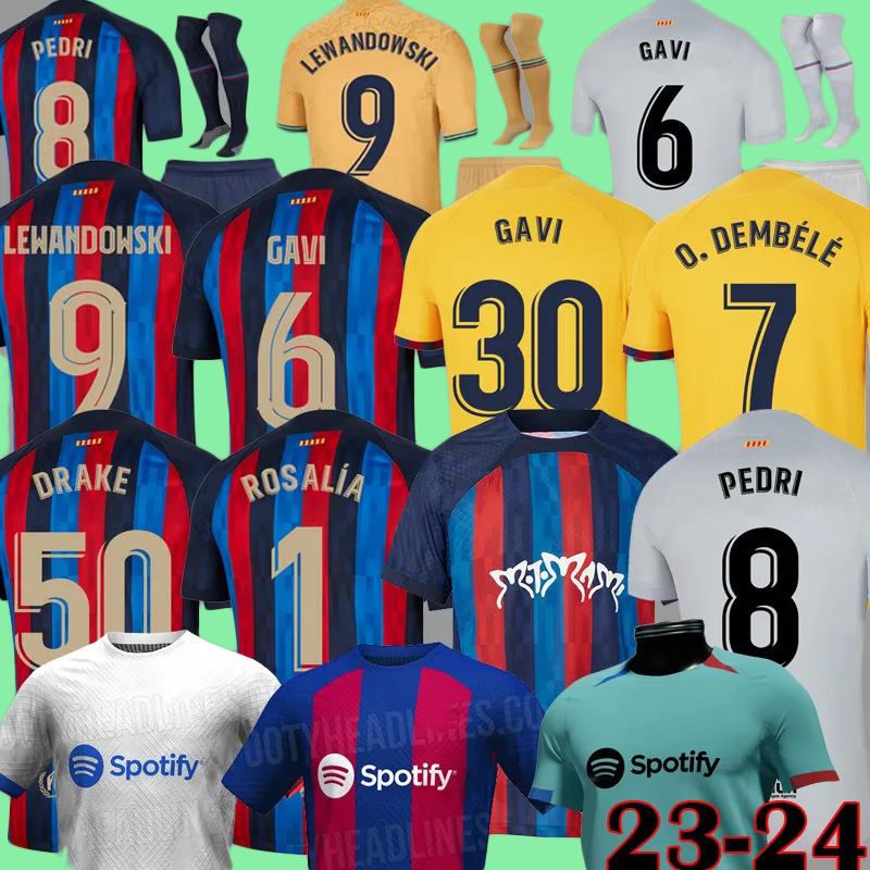 

23 24 PEDRI GAVI soccer jerseyS LEWANDOWSKI FERRAN camiseta de futbol ERIC barCa RAPHINHA 2023 ANSU FATI football shirt ROBERTO bArcelona kits men kids sets, Home
