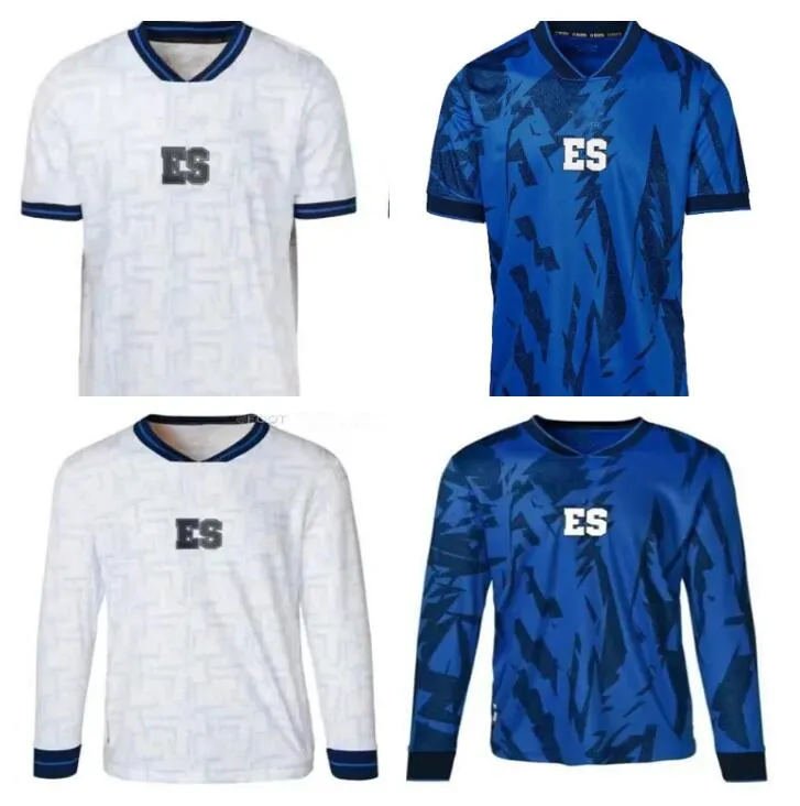 

2023 2024 El Salvador soccer jerseys home away ROLDAN HURTADO TAMACAS ZAVALETA ORLLANA HENRIQUEZ DOMINGUEZ CLAVEL 23 24 jersey football shirts Long Sleeve, Image