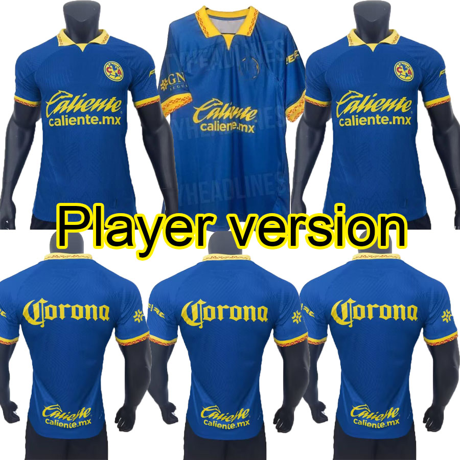 

Player version 23/24 Soccer Jerseys liga mx Club America HENRY D.VALDES 3RD R.MARTINEZ FIDALGO 2023 HOME AWAY Football training Shirts, Blue