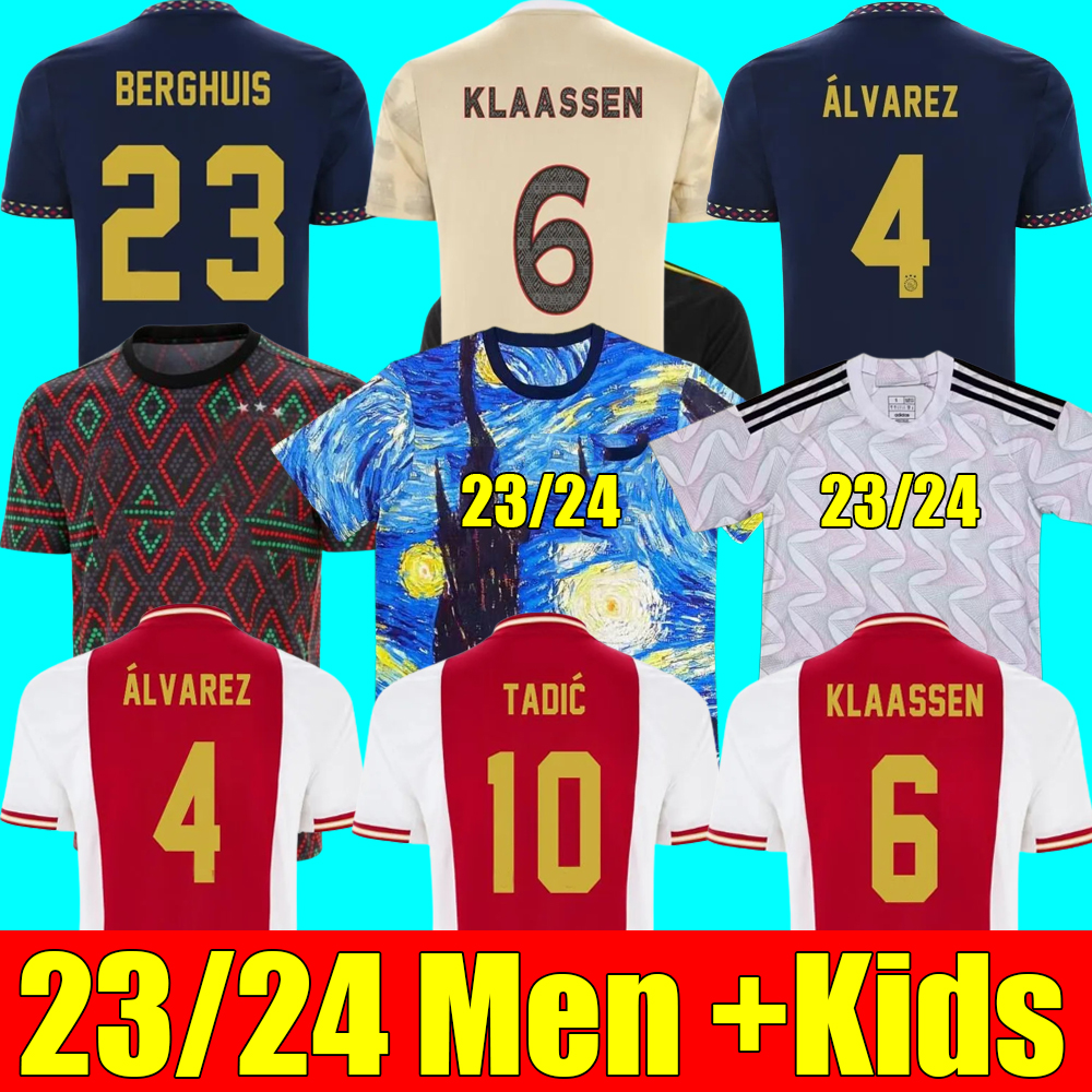 

TADIC 21 22 23 Soccer Jerseys fans player BASSEY BERGHUIS Third black Kit BLIND KLAASSEN BERGWIJN MARLEY 2022 2023 football shirts men kids uniforms, 22 23 home kids
