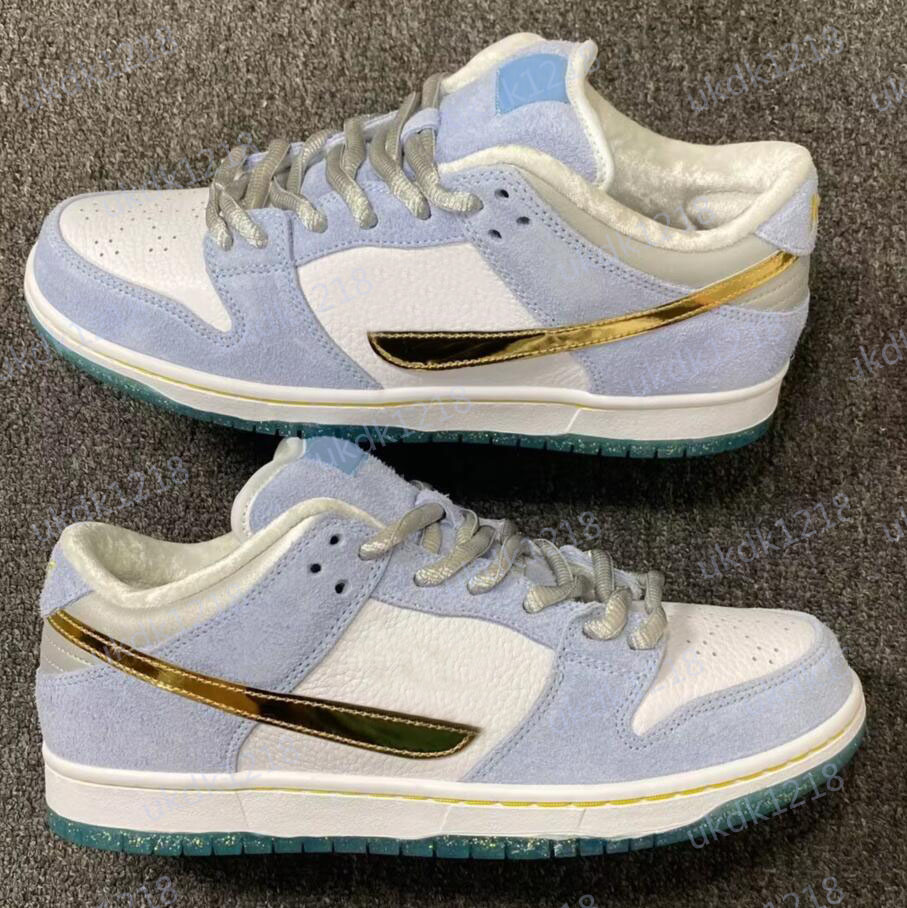 

sb dk low Top Runner Sneakers Running Shoes Sean Cliver Holiday Special Sports Sneakers DC9936-100, Blue