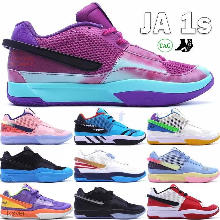 

2023 basketball shoe Ja 1 Day 1 Ja Morant first signature Sneakers Men Women Boys Girs For Sale Grinch Dark Grey Pure Platinum Bright Mango Outdoor one Sneaker Size us12, #15