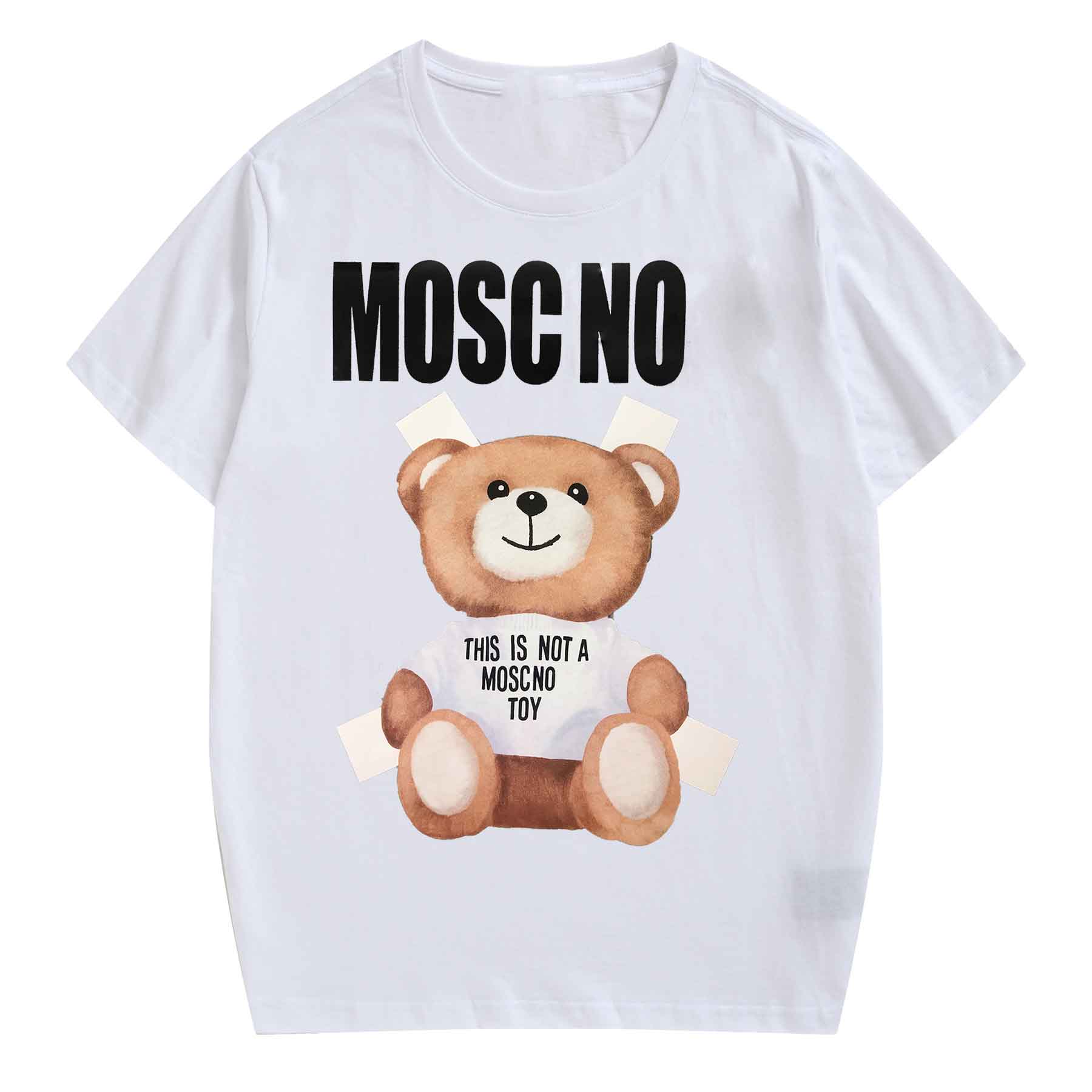 

Bear Print Mens T-Shirts Round Neck Luxury Brand T Shirts Designer Man Women v4 tshirt Summer Breathable Short Sleeve