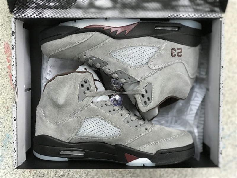 

2023 Basketball Shoes Sports A Ma Maniere x Jumpman 5 Og 5 Light Bone Send With Box jumpman1shoes