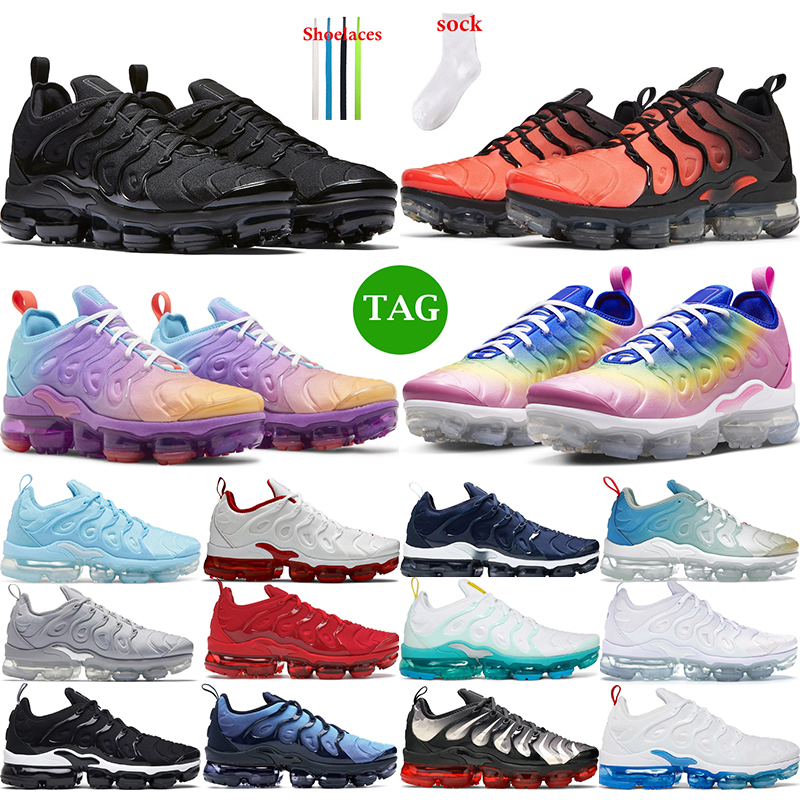 

size 5.5-13 running shoes tn plus men womens triple black white University Blue Rainbow Mint Foam Laser Midnight Navy sports sneakers trainers designer, 30
