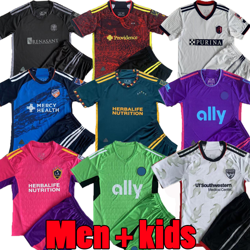 

MLS 23 24 Dallas Nashville SOCCER JERSEYS SEATTLE SOUNDERS Cincinnati LA galaxy St. L ouis City Minnesota FC Charlotte FC United football shirt