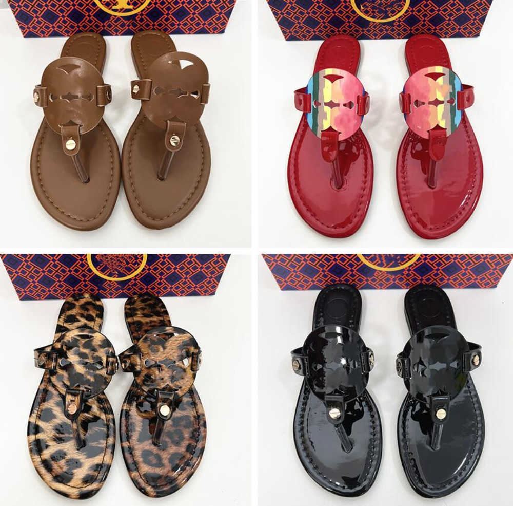 

Designer Slippers Flip Flops Women Origin Brand Genuine Leather Flat Beach Shoes 2023 Summer Black Matte Real Cowhide Sandals with Dust Bag Size 35-43