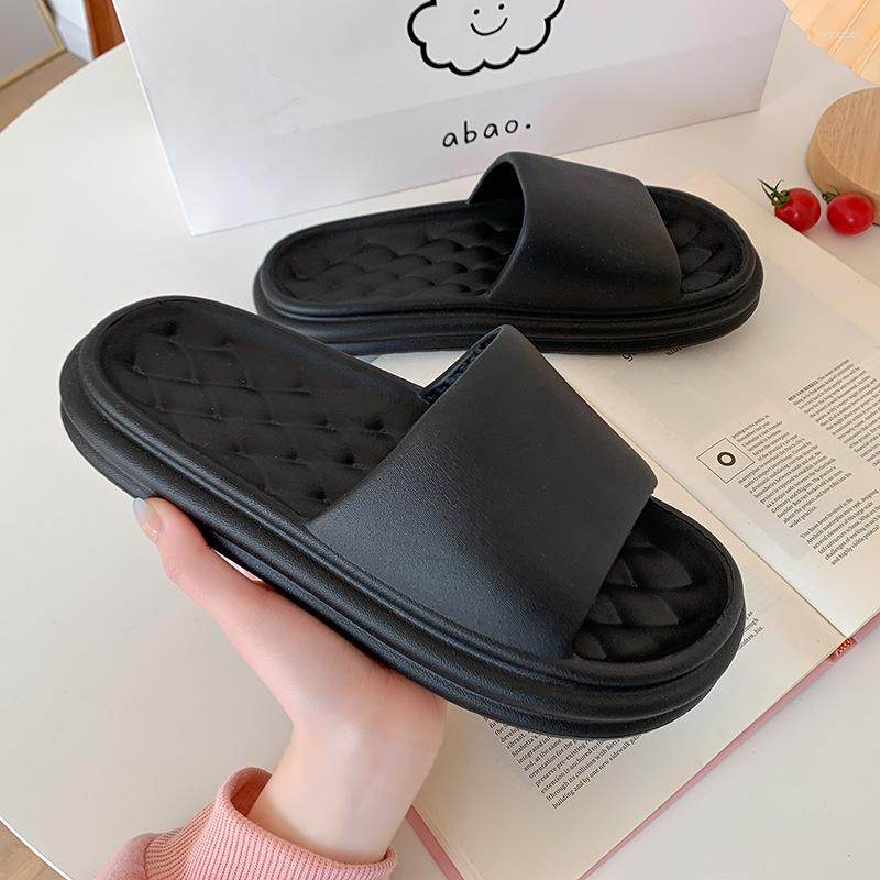 

Slippers Home Men Platform Cloud EVA Non Slip Slides Indoor Outdoor Summer Thicken Soft Sole Ladies Shoes Female Sandal 2023