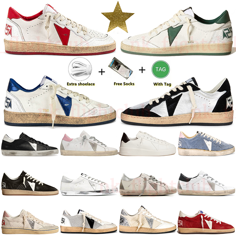 Top Golden Goooose Casual shoes Original Loafers Platform Classic Italy Brand Super-Star Luxury Ball Star Athletic for Men Womens lows Sneakers j