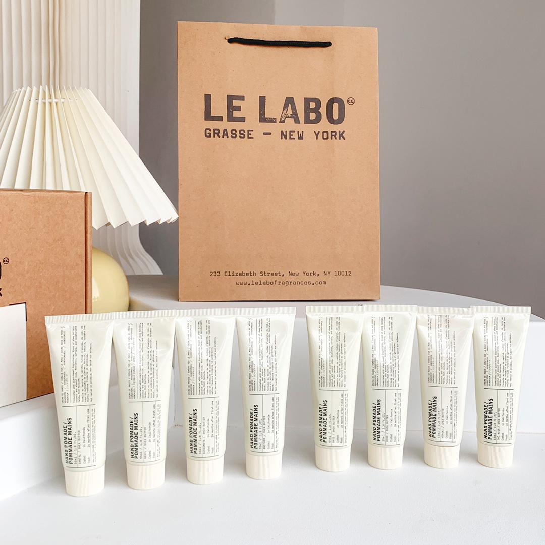 

LE LABO Hand Cream 8pcs Gift Box Santal Bergamote Rose The Noir Basil Hinoki Hands Pomade Pommade Mains Cream 8 in 1 Discovery Set Lotion With Bag