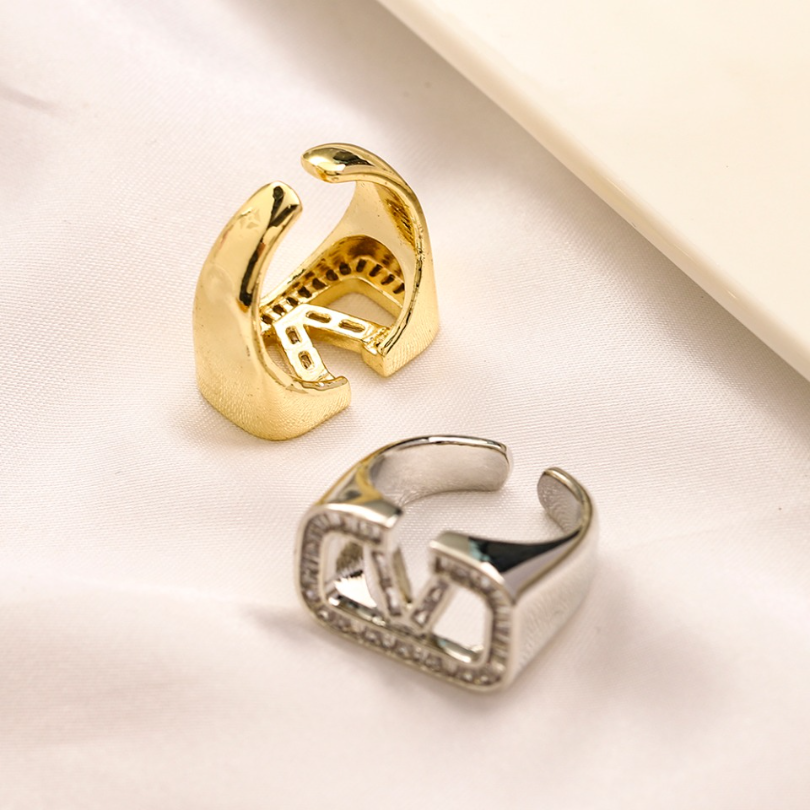 

18K Gold Plated Adjustable Ring Charm Women Gift Love 2023 Romantic New Jewelry Design Party Wedding Ring 925 Silver Jewelry Wholesale