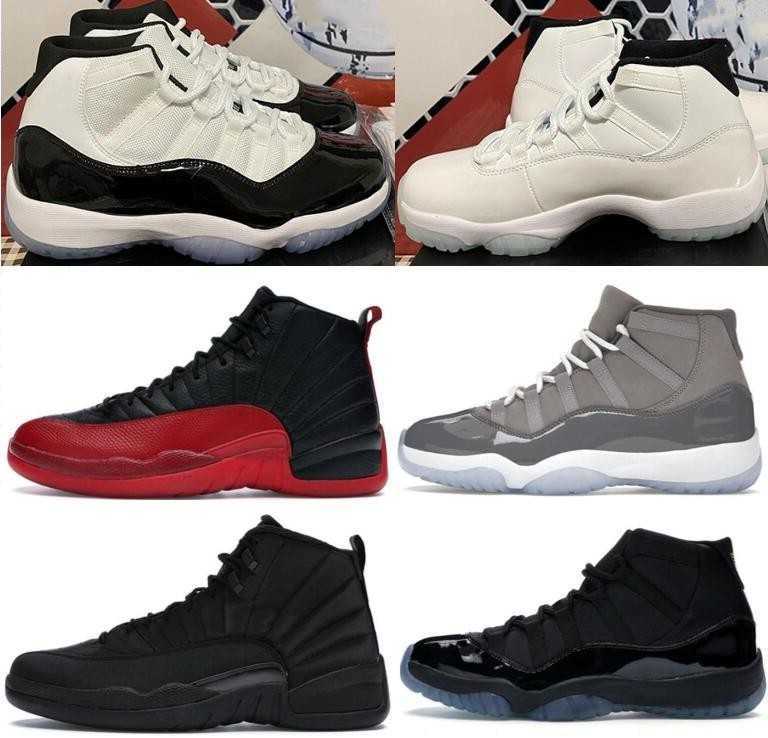 

Shoes Free Shipping 11 Men Jumpman 11s Cherry Midnight Navy Cool Grey 25th Anniversary 12 12s Taxi Low Bred Sport Sneakers, Color 37