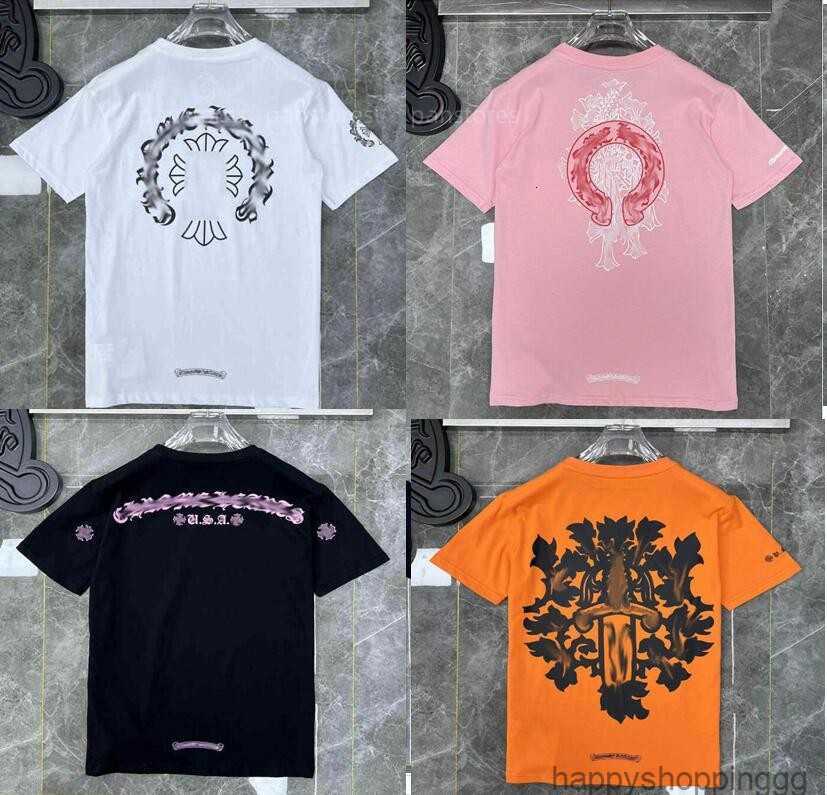 

Classic Fashion Ch Mens t Shirts Sanskrit Letter T-shirt Horseshoe Cross Pattern Tshirts Designers Hip Hop T-shirts Woman Summer Tops Tees ZxmpVSXI, 21