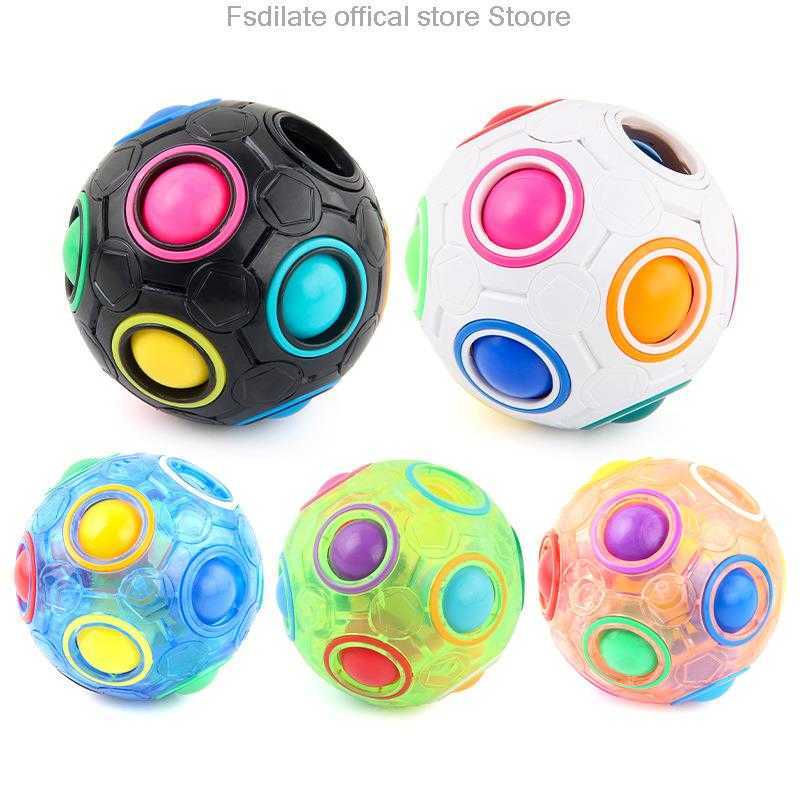 

Other Toys Magic Rubix Cube Rainbow Ball Speed Football Puzzle Fidget for Children Adult Stress Reliever Decompression