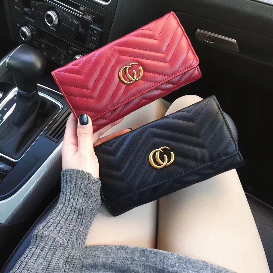 

Wholesale 2023 colors fashion Wallets Brown flower single zipper men women leather wallet lady ladies long purse with orange box card 60017 gift box, 19x10x2.5 cm
