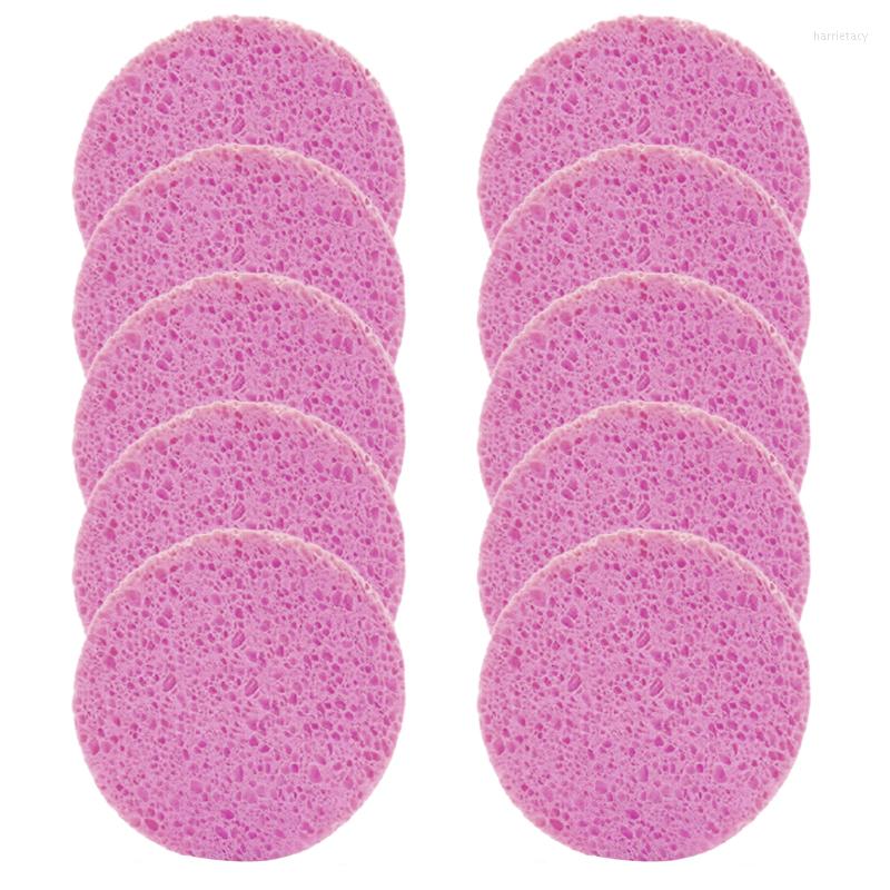

Makeup Sponges 10pcs 8cm Face Round Remover Tool Natural Wood Pulp Sponge Cellulose Compress Cosmetic Puff Facial Washing
