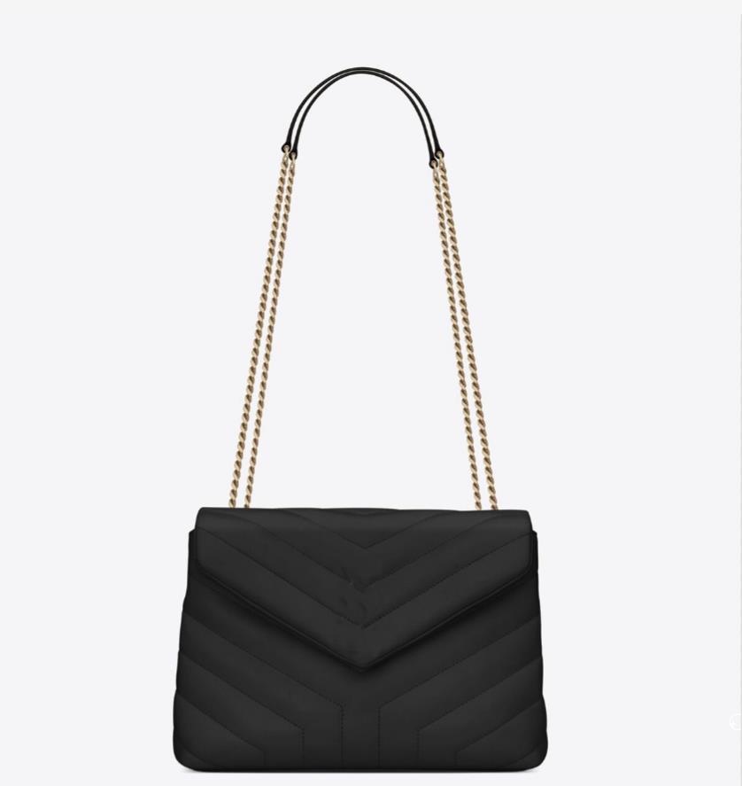 

Luxurious bags LOULOU Women Designer Black Leather Large-Capacity Chain Shoulder Bag white Quilted Messenger Handbags Purse Shopping Wallets Totes flap bags