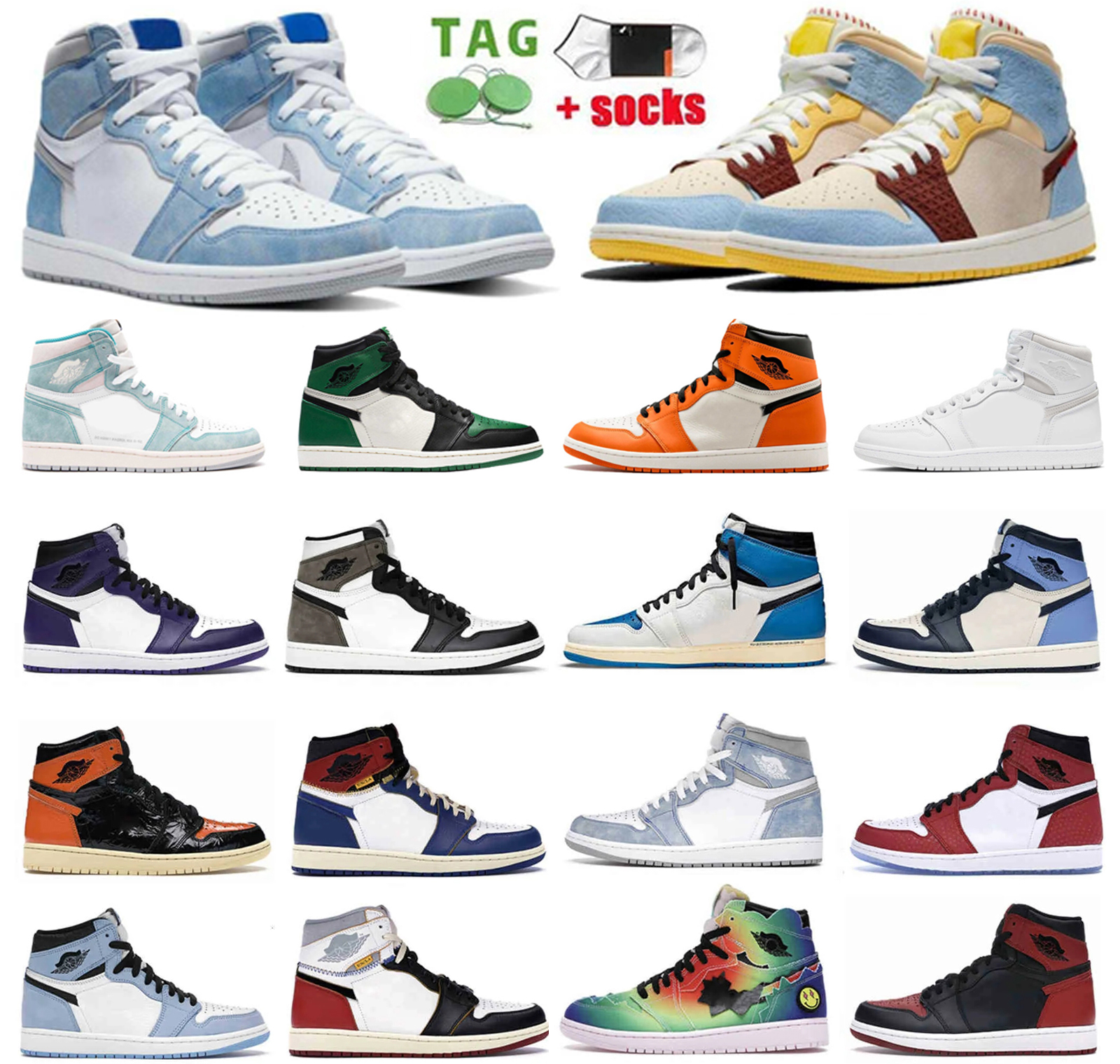 

NEW Jumpman 1s Basketball Shoes 1 Men Lost Found True University Blue Hyper Royal Panda dark Mocha bred shadow UNC Smoke Grey Women relaxation trainers Sports shoes