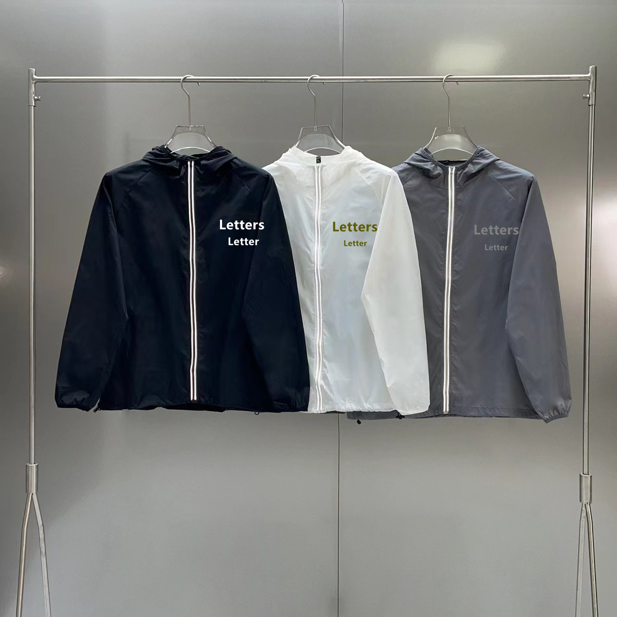 

Mens jackets Leisure pull-out windbreaker essentail hoody long sleeve jacket Loose letter coats for woman outwear coats