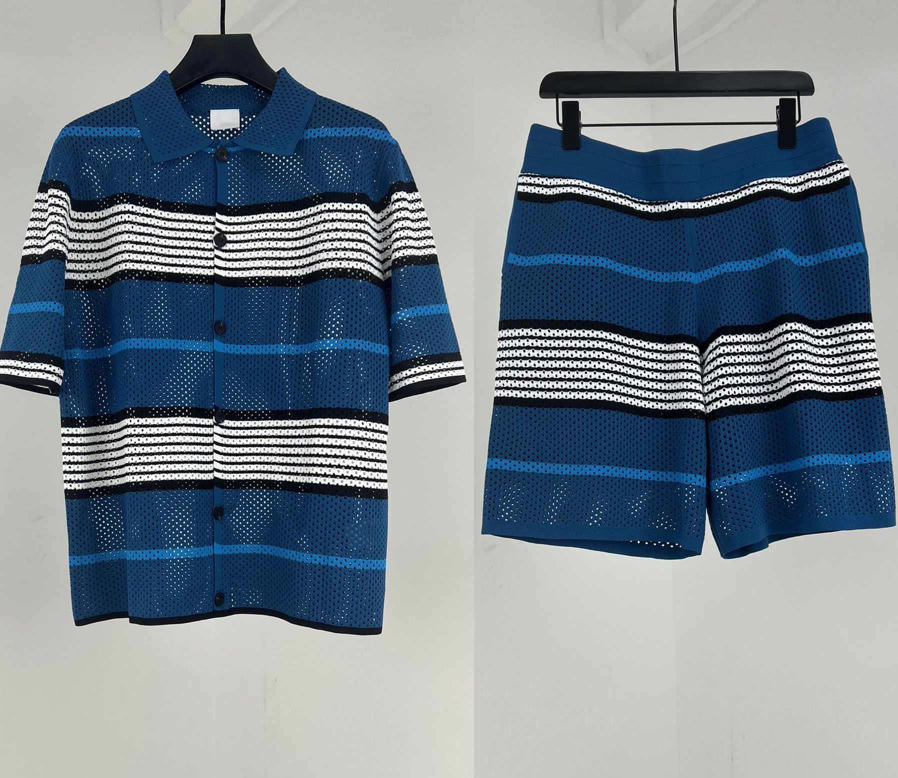 

en's Plus Tees & Polos Round neck embroidered and printed polar style summer wear with street pure cotton r1754, Set