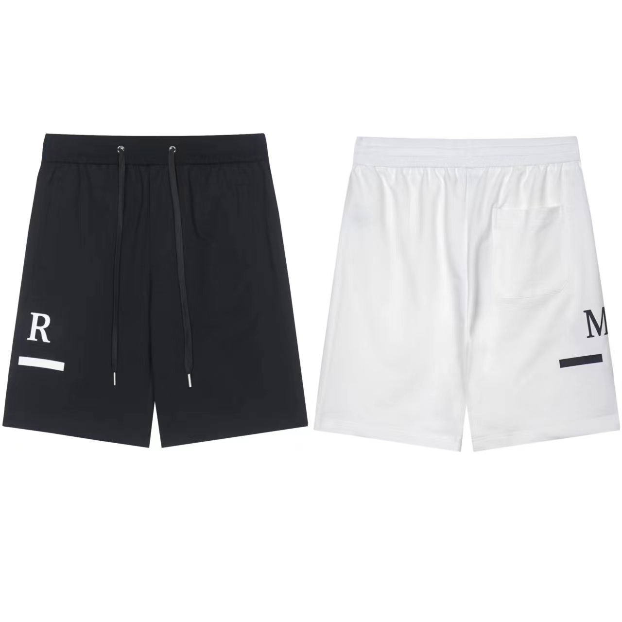 

designer mens shorts Solid color beach pants Casual couple sports jogging pants Trend popular brand mens shorts Womens hip-hop street Asian size -XXXL, White