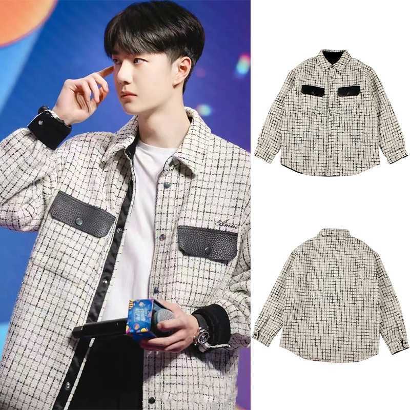 

Designer Clothing Casual Coats Amiiri Same Style 22aw Chest Pocket Thick Plaid Black White Plaid Shirt Men' Women' Jacket Coat Denim Outerwear windbreaker, Shipping fee