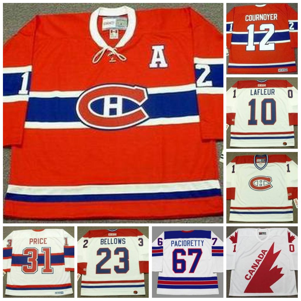 

Montreal 1 Bill Durnan Canadiens Hockey Jersey Charlie Hodge Jacques Plante Tony Espositov Doug Harvey Andrei Markov Pierre Turgeon P.K. Subban Max Pacioretty, 42 darcy tucker