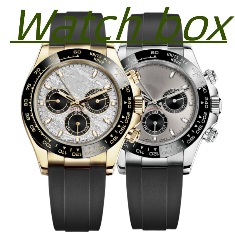 

Fashion Men's watch Automatic Gold Watch Luxury watches Ceramic bezel Rubber strap Size 40MM Waterproof sapphire Glass Sports high quality Mens Wristwatch