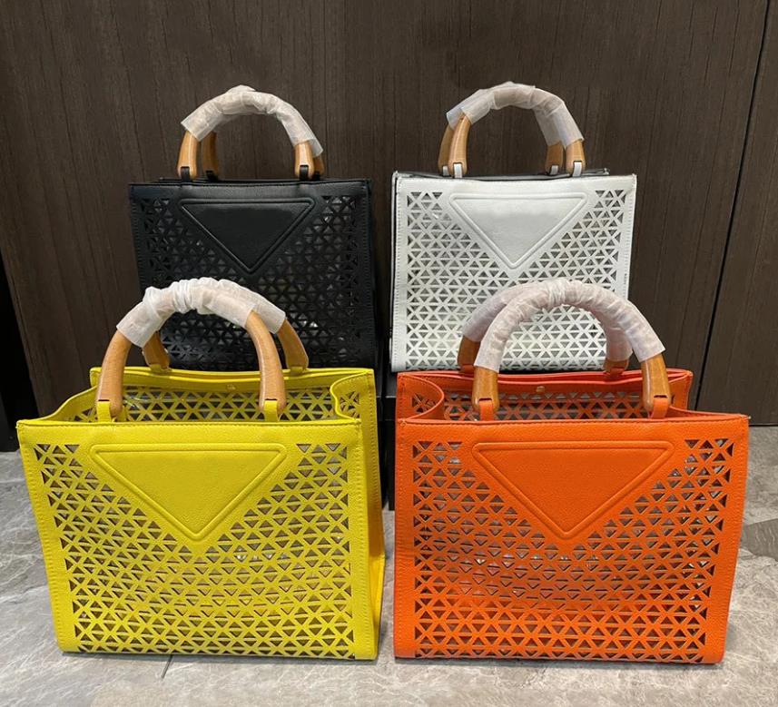 

Designer Bag Women Handbag Totes Shopping Handmade Straw Shoulder Bags Hollow Out Purse Ladies Summer Travel Beach Handbags, Black