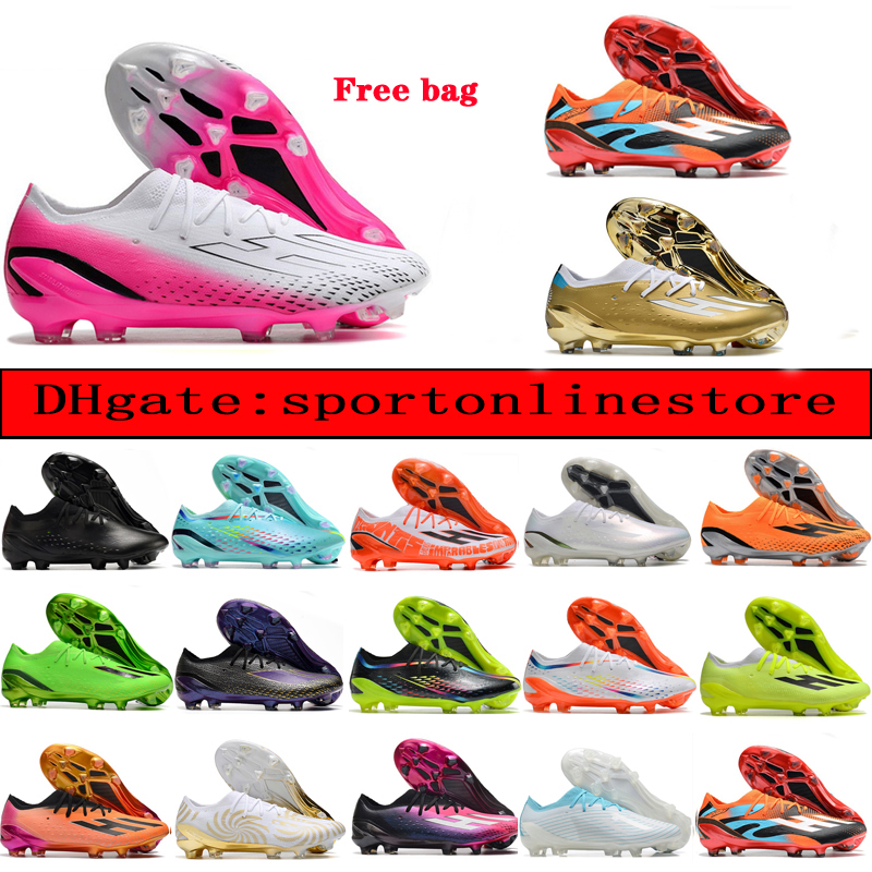 

Send With Bag Quality Soccer Boots X Speedportal.1 SG Metal Spikes Football Cleats Mens Comfortable Trainers Soft Leather Messis Strong Soccer Shoes scarpe calcio, Color 11