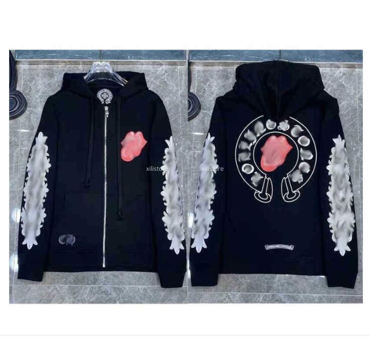 

Men's Hoodies & Sweatshirts Designer Chrome Winter Heart Hoodie Ch Long Sleeve Jacket Loose Coat Hooded Hoody Woman Chromees Hearts Mix, Cus12