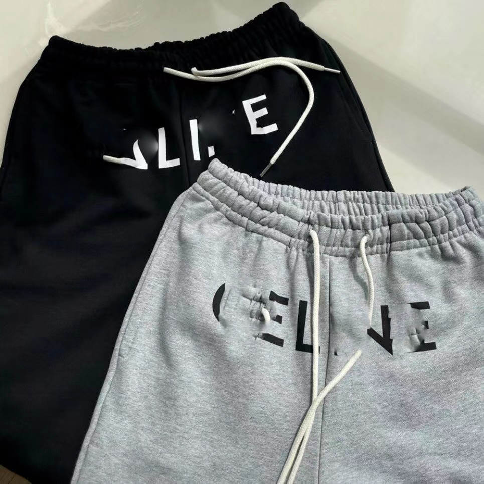 

Designer Men's Pants High quality wide leg casual pants letter, Gray