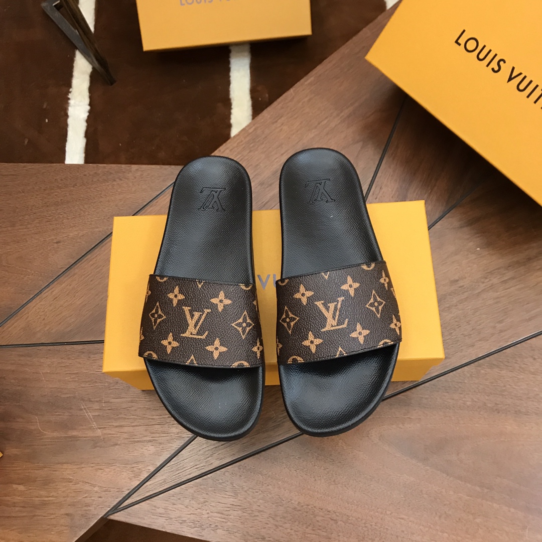 

Designer Slides Louis vuitton Women Man Slippers Luxury gucci Sandals Brand Sandal Real Leather Flip Flop Flats Slide Casual Shoes Sneakers lv platform