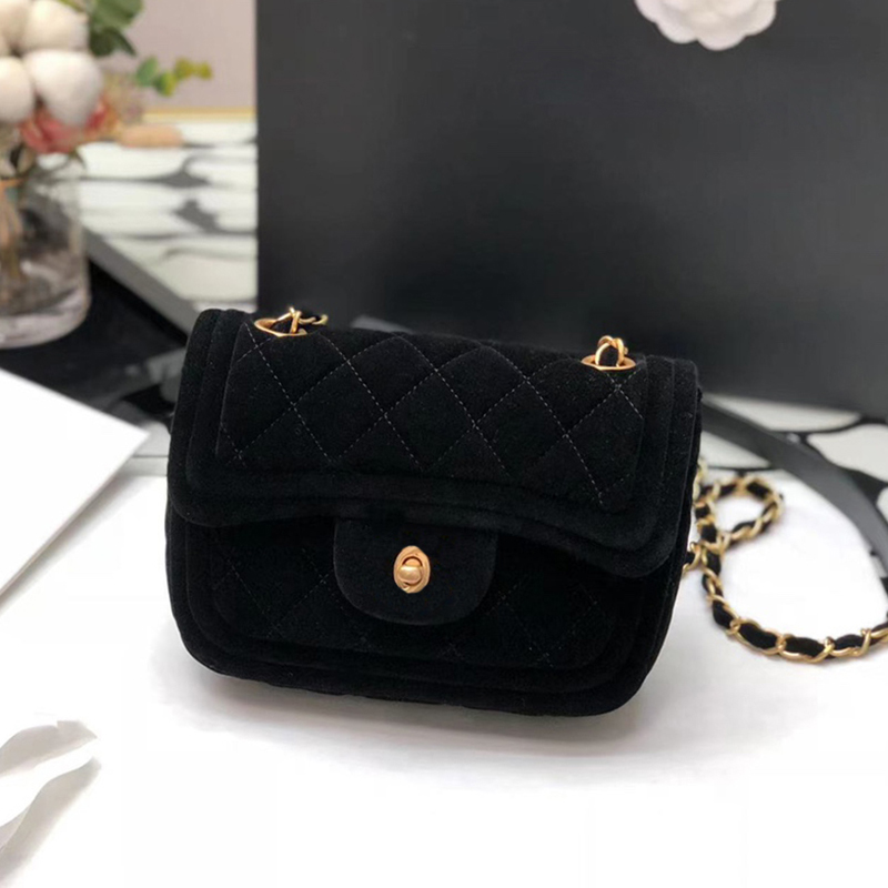 

Luxurys Flap Bag Designer Shoulder Bag 18CM Fashion Messenger Bag High Imitation Crossbody Bag With Box ZC129